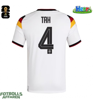 Tyskland Jonathan Tah #4 Hemmatröja VM 2026 Kortärmad